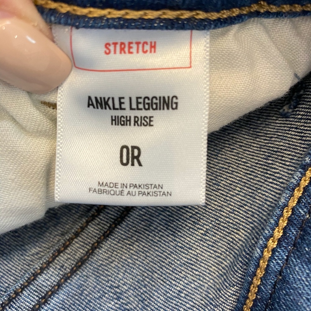 Express High Rise Distressed Jeans - Picture 8 of 8